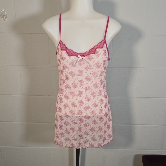 Candie's Other - Candies Pink Lace Trim Chemise